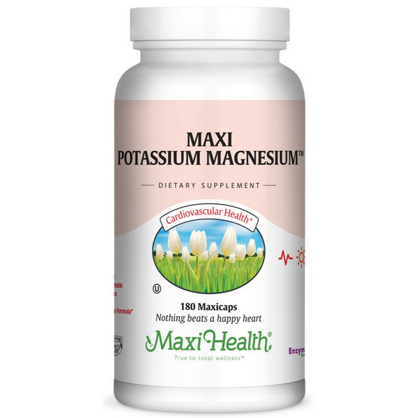 Maxi Health Maxi Potassium Magnesium 180 Capsules - Kosher Supplement